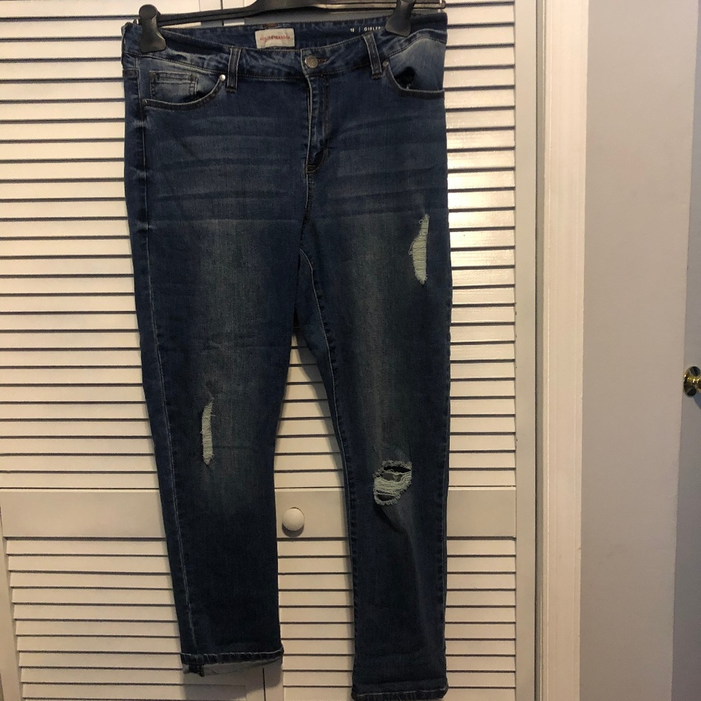 Molly & Isadore Blue Jeans Distressed Size 16